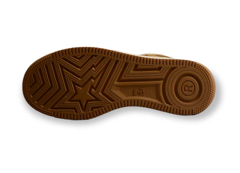 A Bathing Ape Bape Sta Beige Suede