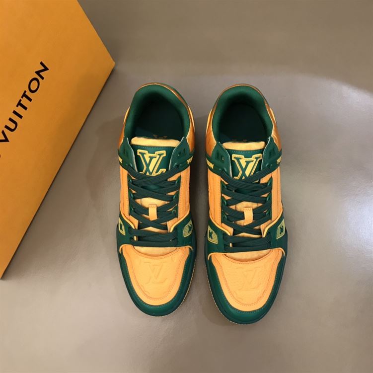 LV Shoes Replica TRAINER VIRGIL ABLOH SNEAKERS IN GREEN – LVS049