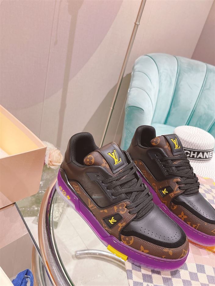 LOUIS VUITTON TRAINER MONOGRAM PURPLE   LVS130