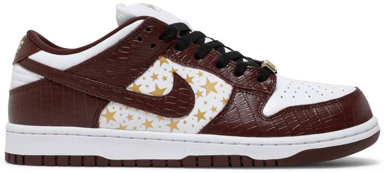 Supreme x Dunk Low OG SB QS  Barkroot Brown  DH3228-103