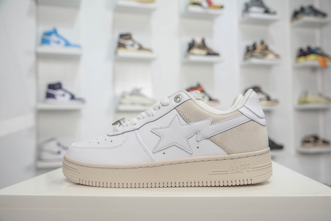 A Bathing Ape Bape Sta Low Cloud White