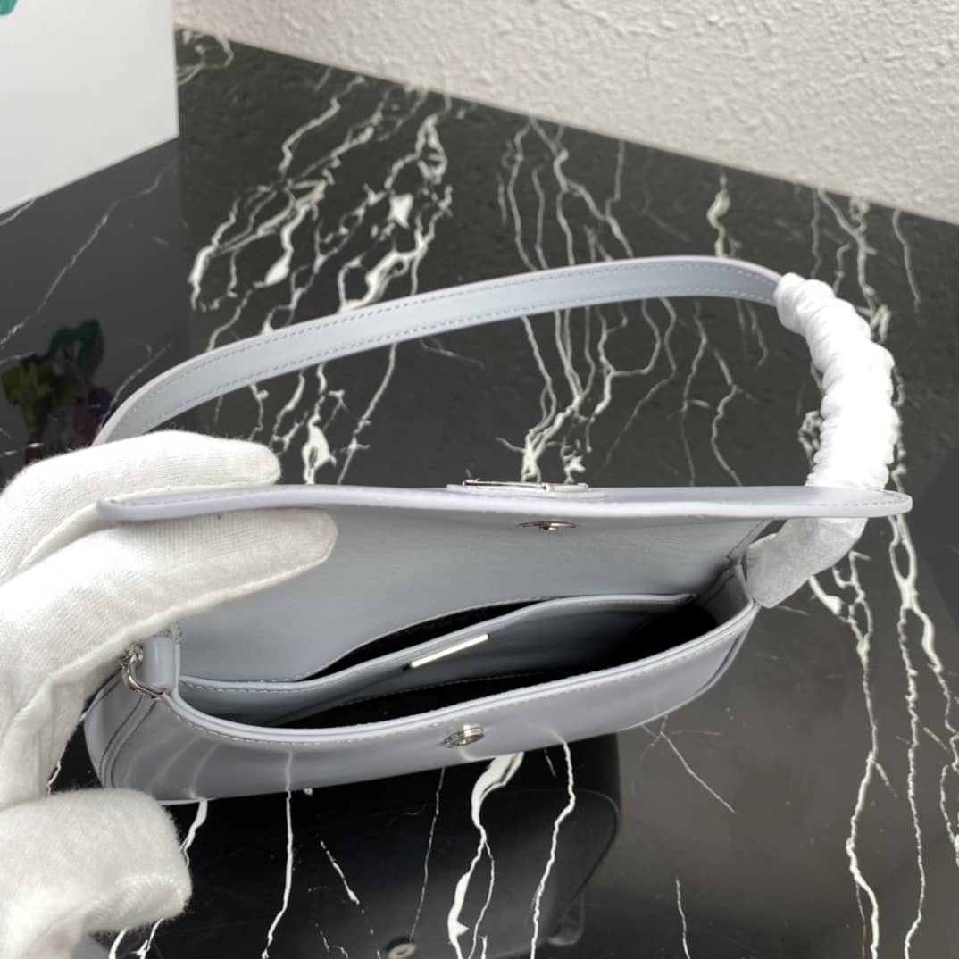 Prada Cleo Bag Dupe Brushed Leather Flap Replica Shoulder Bag