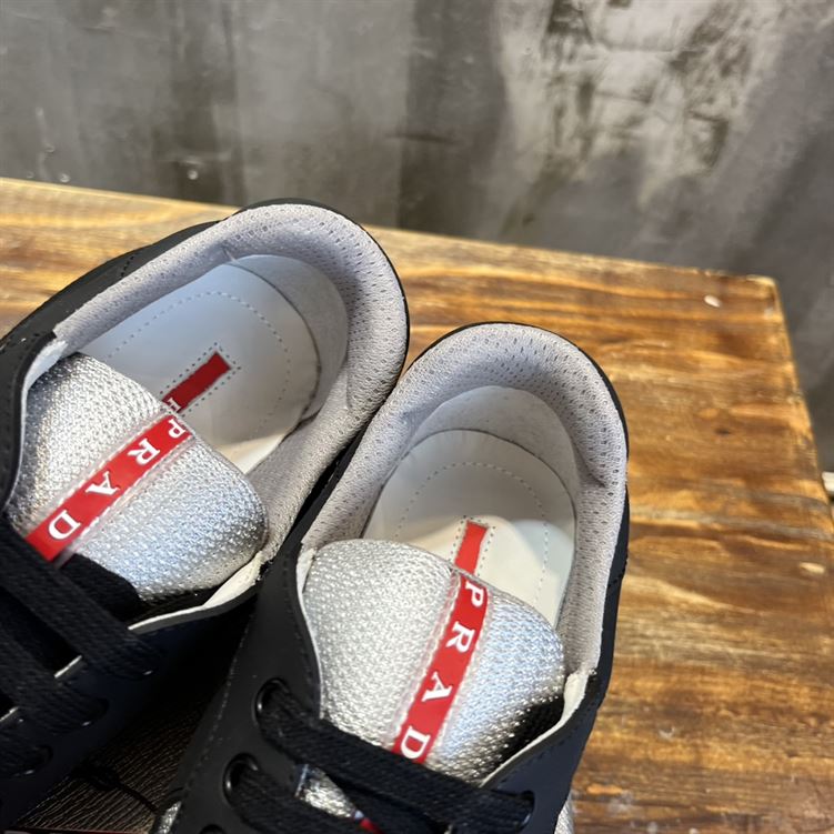 PRADA AMERICA S CUP SOFT RUBBER AND BIKE FABRIC SNEAKERS   PRS045