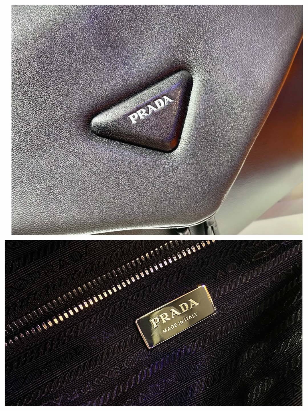Prada Padded Nappa Leather Signaux Replica Bag