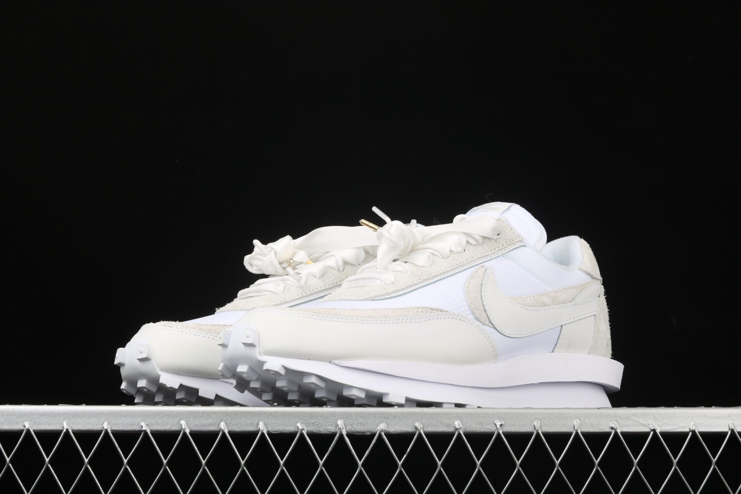 Sacai x Nk LVD Waffle Daybreak, White Nylon