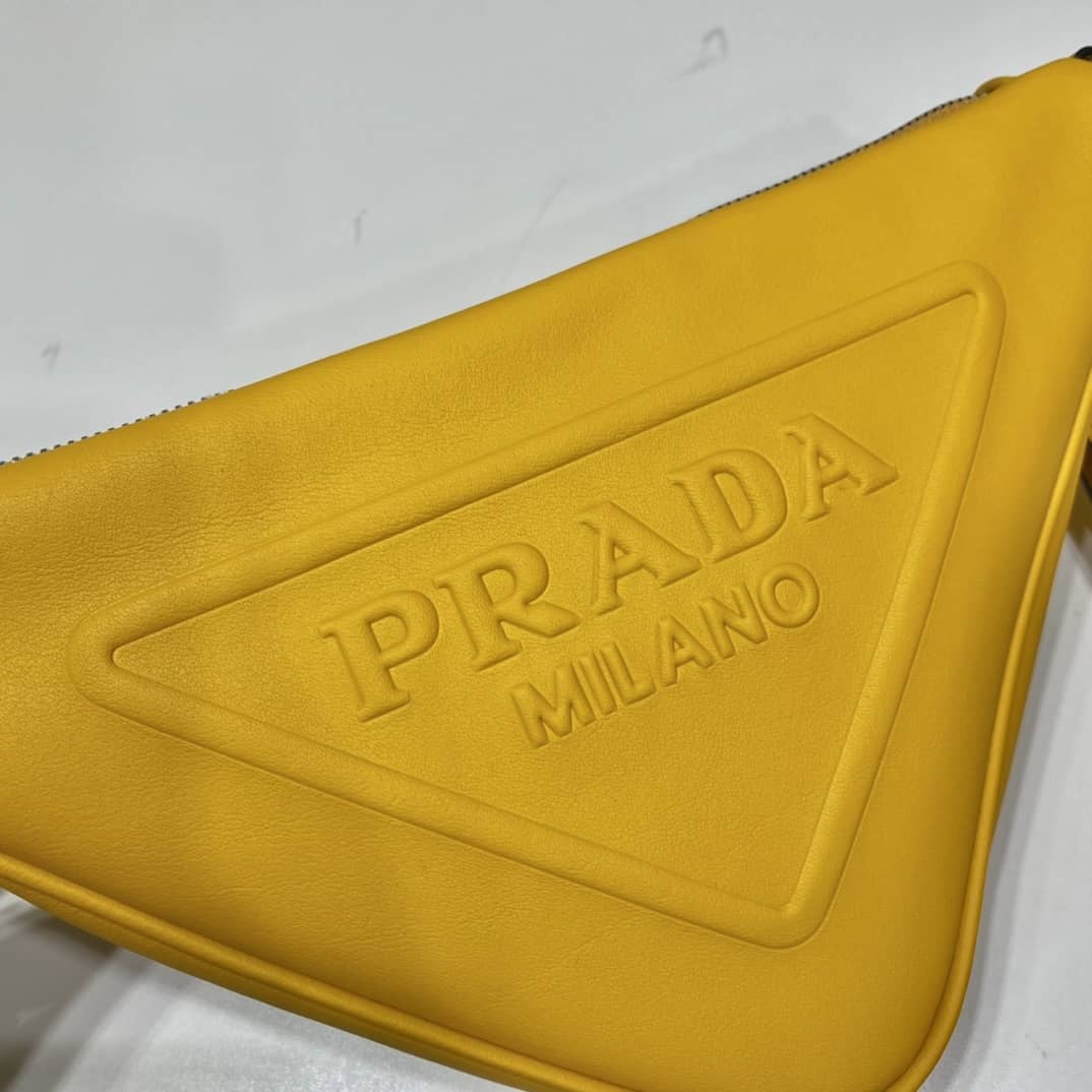 Prada Lady Leather Triangle Leather Replica Pouch