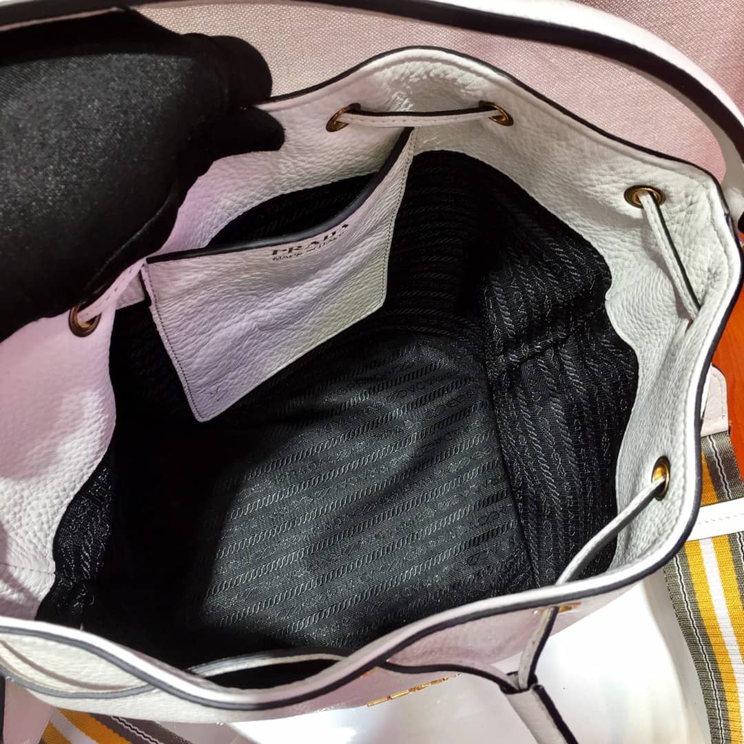 Prada Leather Replica Bucket Bag