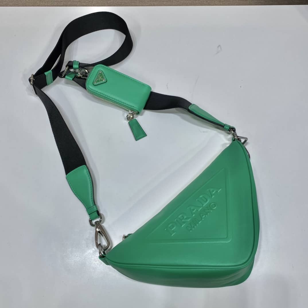 Prada Leather Triangle Replica Shoulder Bag