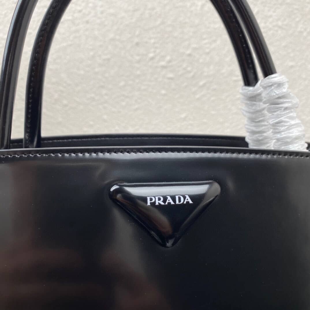 Prada Raffia Tote Dupe Small Brushed Leather Replica Tote