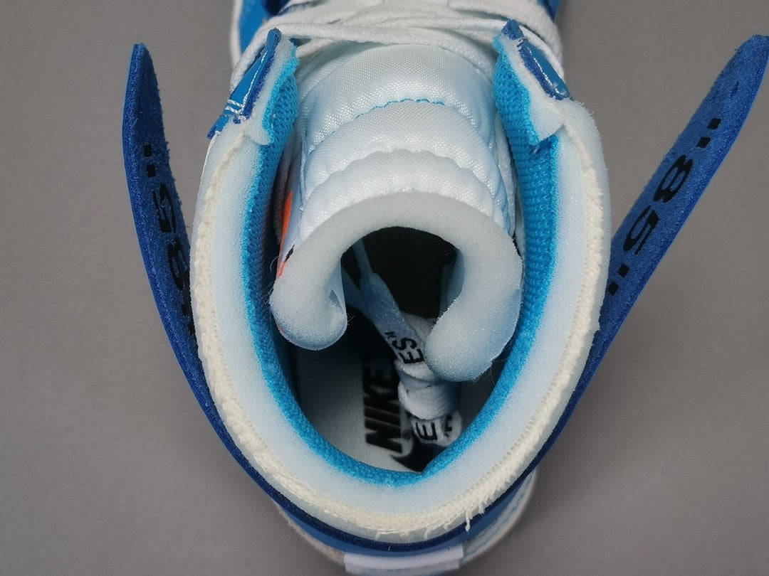 Jordan 1 Retro High Off-White University Blue Extended Size