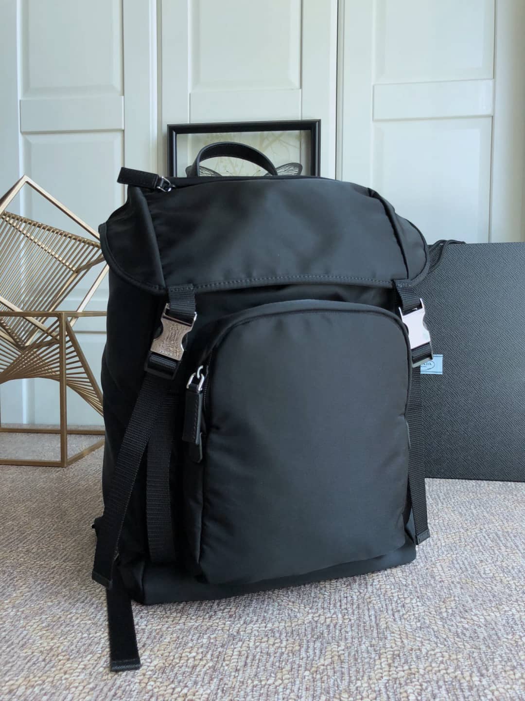 Prada Backpack Dupe Nylon Leather Replica