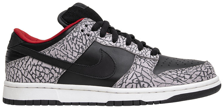 Supreme x Dunk Low Pro SB  Black Cement  304292-131
