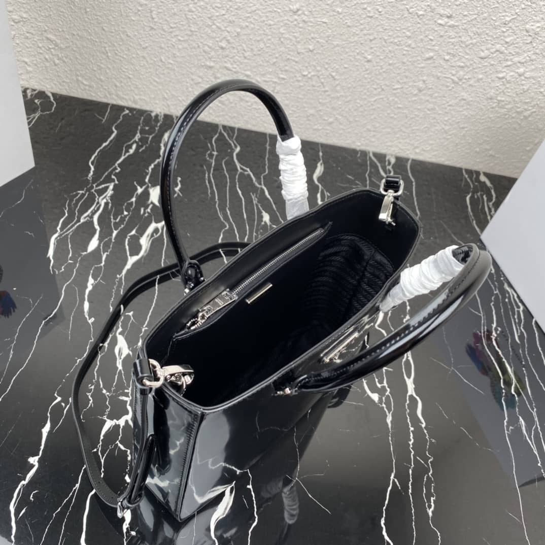 Prada Raffia Tote Dupe Womens Brushed Leather Replica Tote