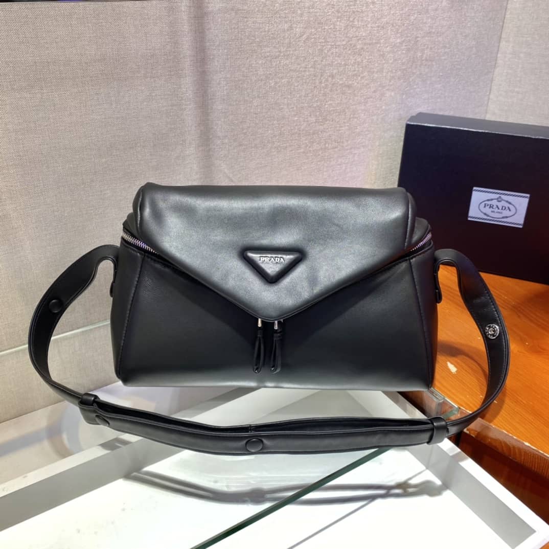 Prada Padded Nappa Leather Signaux Replica Bag