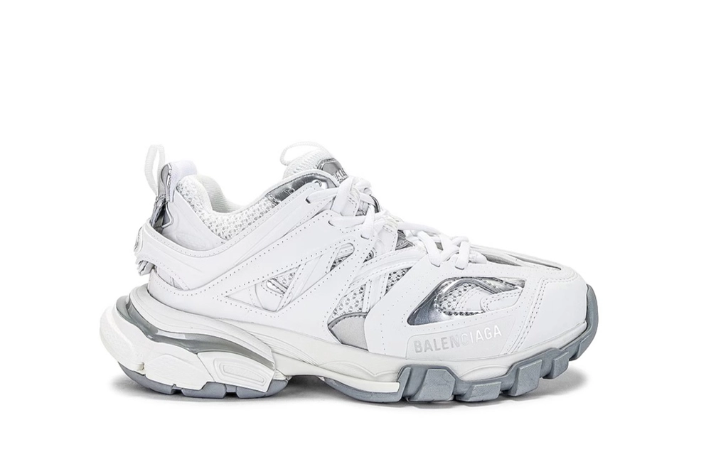 BALENCIAGA Track Sneaker White   Silver