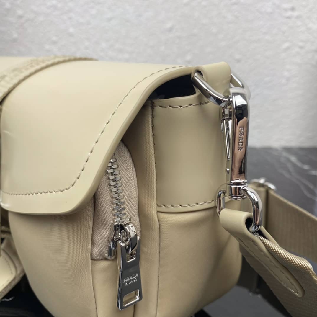 Prada Pocket Nylon And Brushed Leather Replica Bag