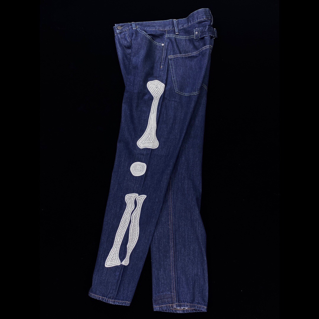 Kapital Bone logo denim jeans Travis Scott