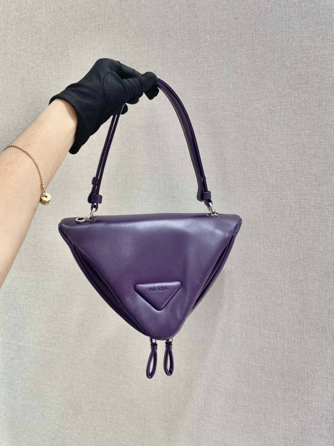 Prada Leather Triangle Replica Shoulder Bag