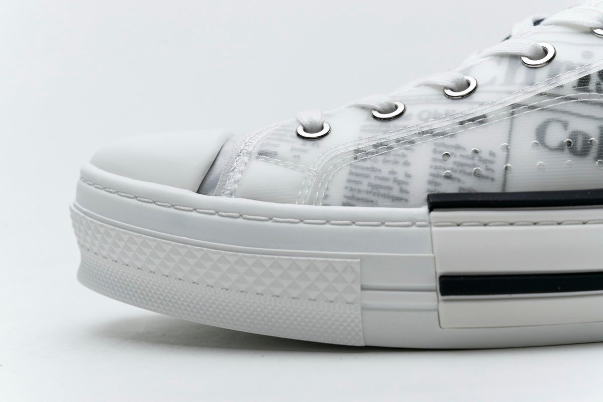 Converse Dupes Dior B23 Oblique Transparency Low H565 White Black