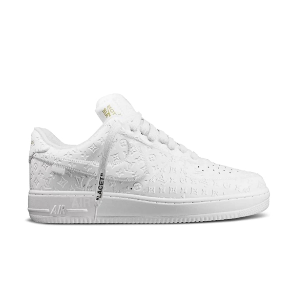 NIKE AIR FORCE 1 LOUIS VUITTON TRIPLE WHITE   LVS109