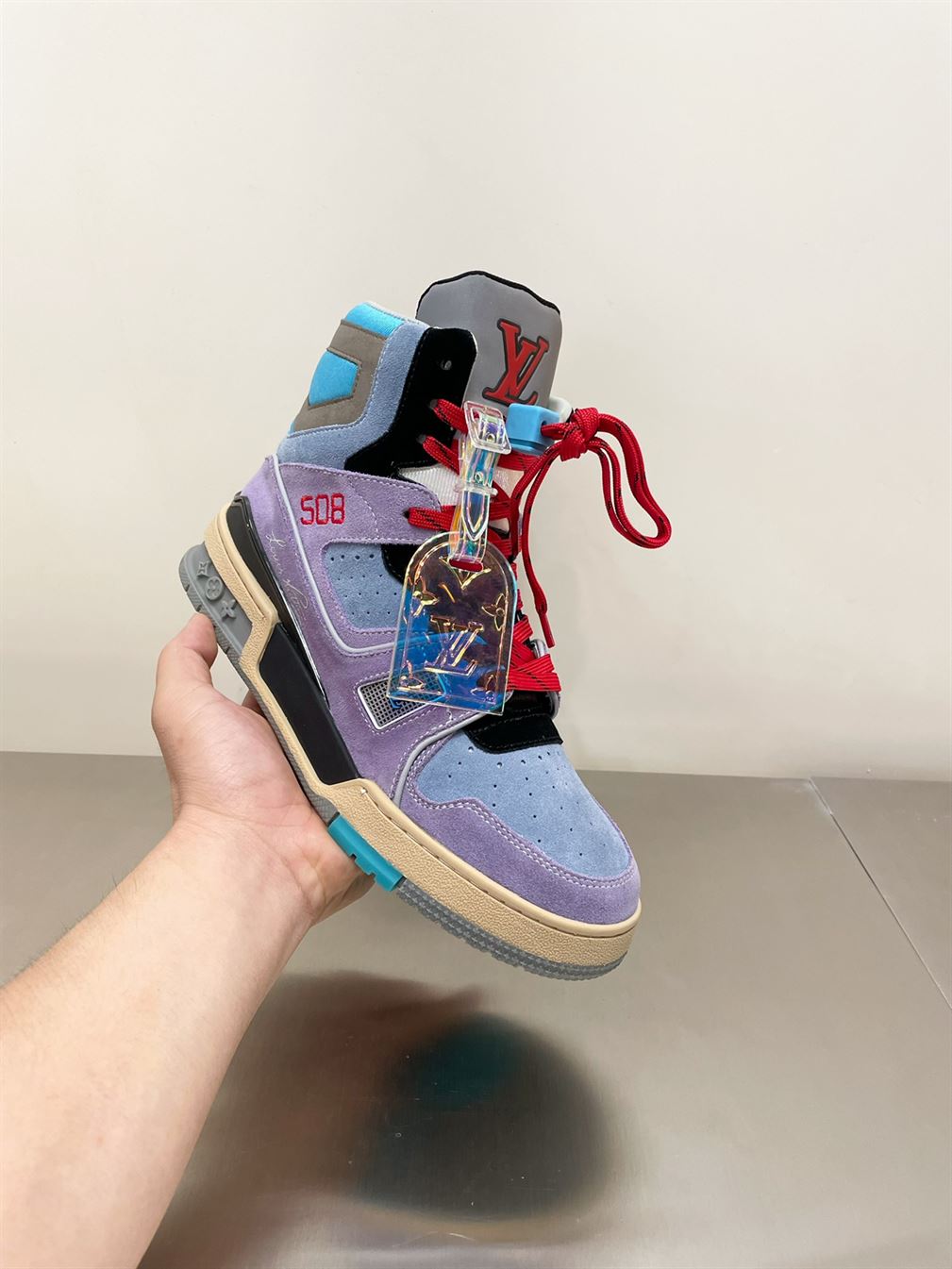 LOUIS VUITTON LV TRAINER SNEAKER BOOT   LVS069