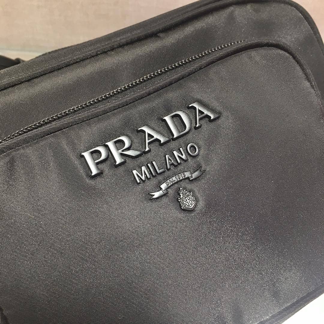 Prada Replica Nylon Saffiano Leather Camera Bag