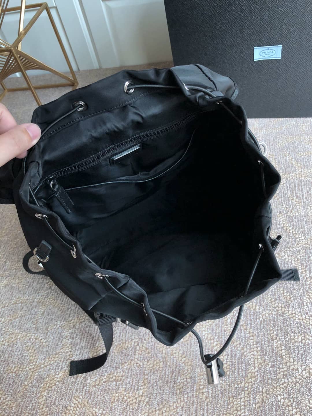 Prada Backpack Dupe Nylon Leather Replica