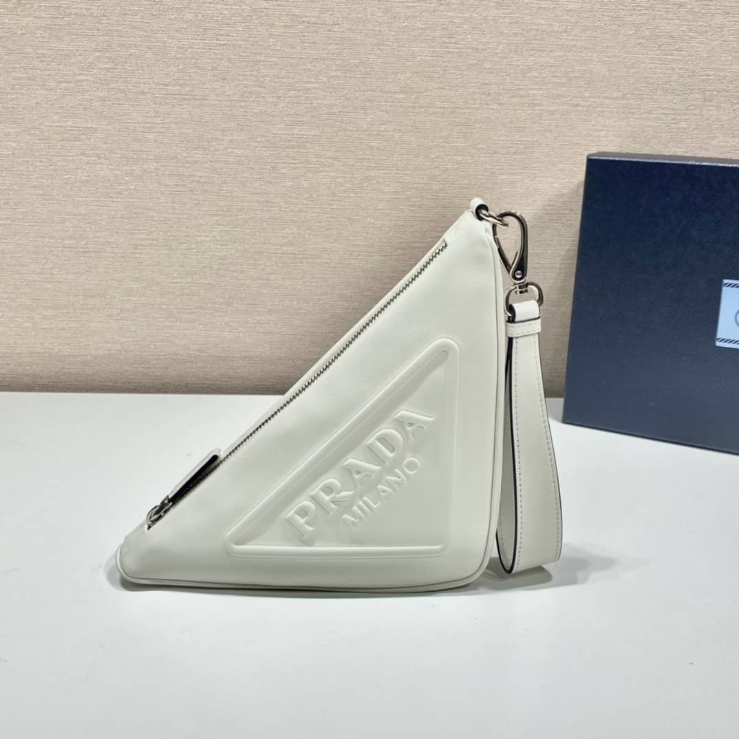 Prada Lady Leather Triangle Leather Replica Pouch