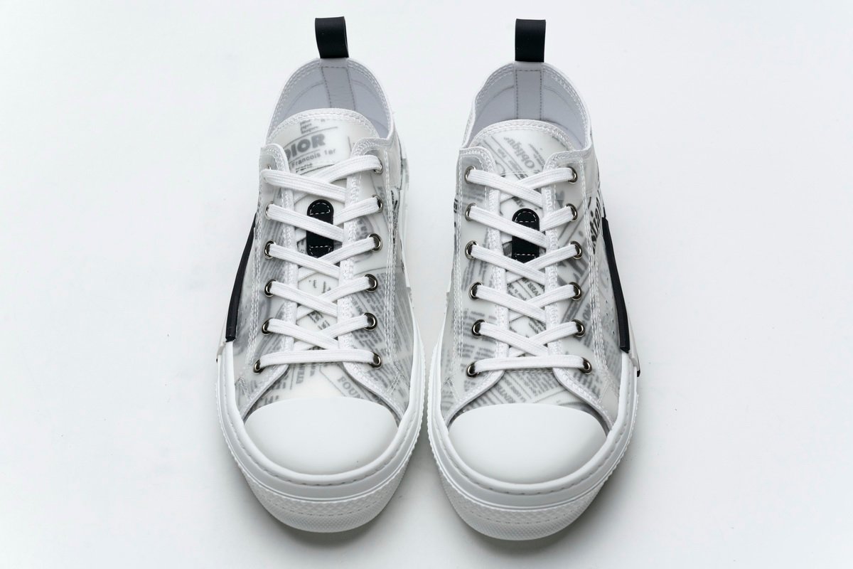 Converse Dupes Dior B23 Oblique Transparency Low H565 White Black