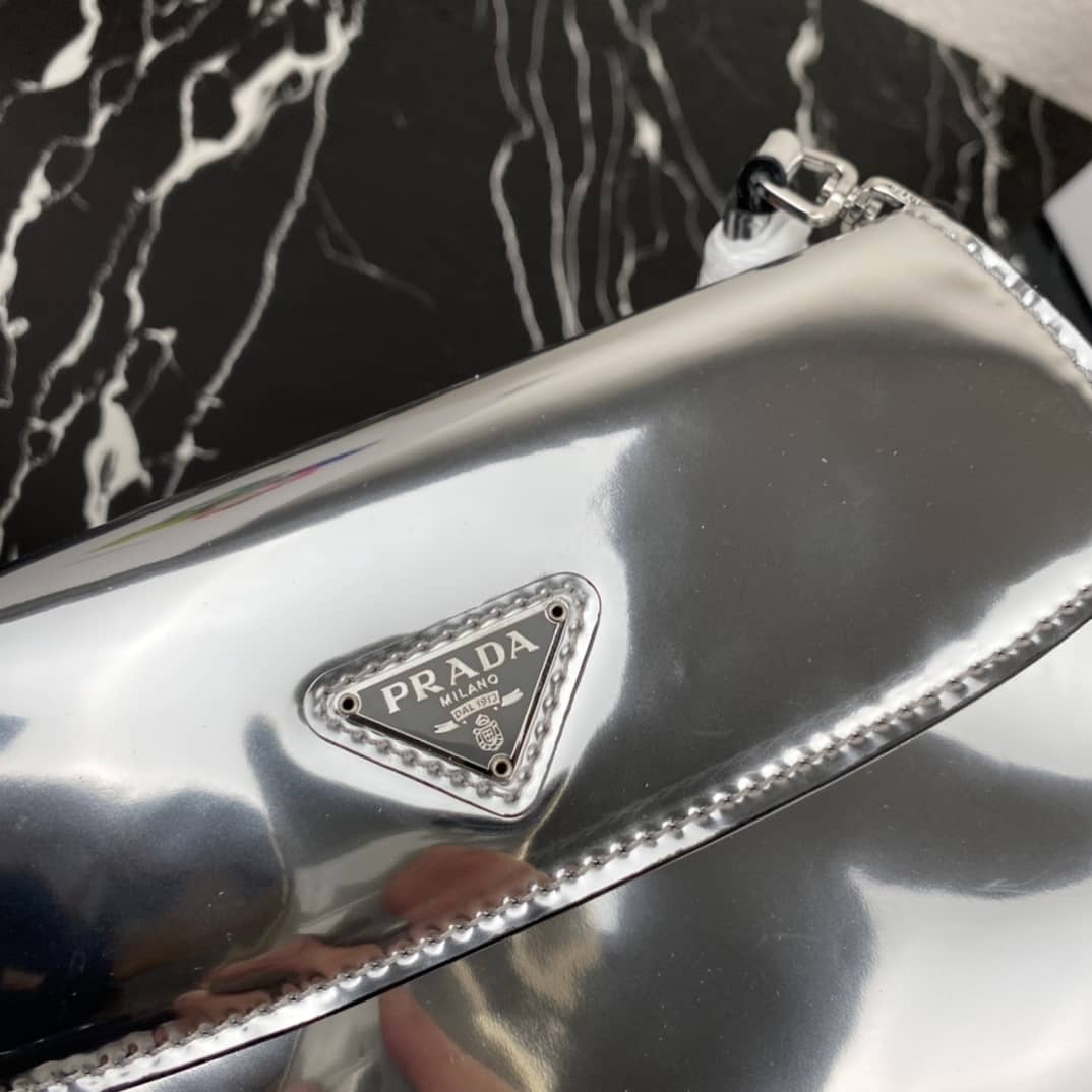 Prada Cleo Bag Dupe Brushed Leather Flap Replica Shoulder Bag