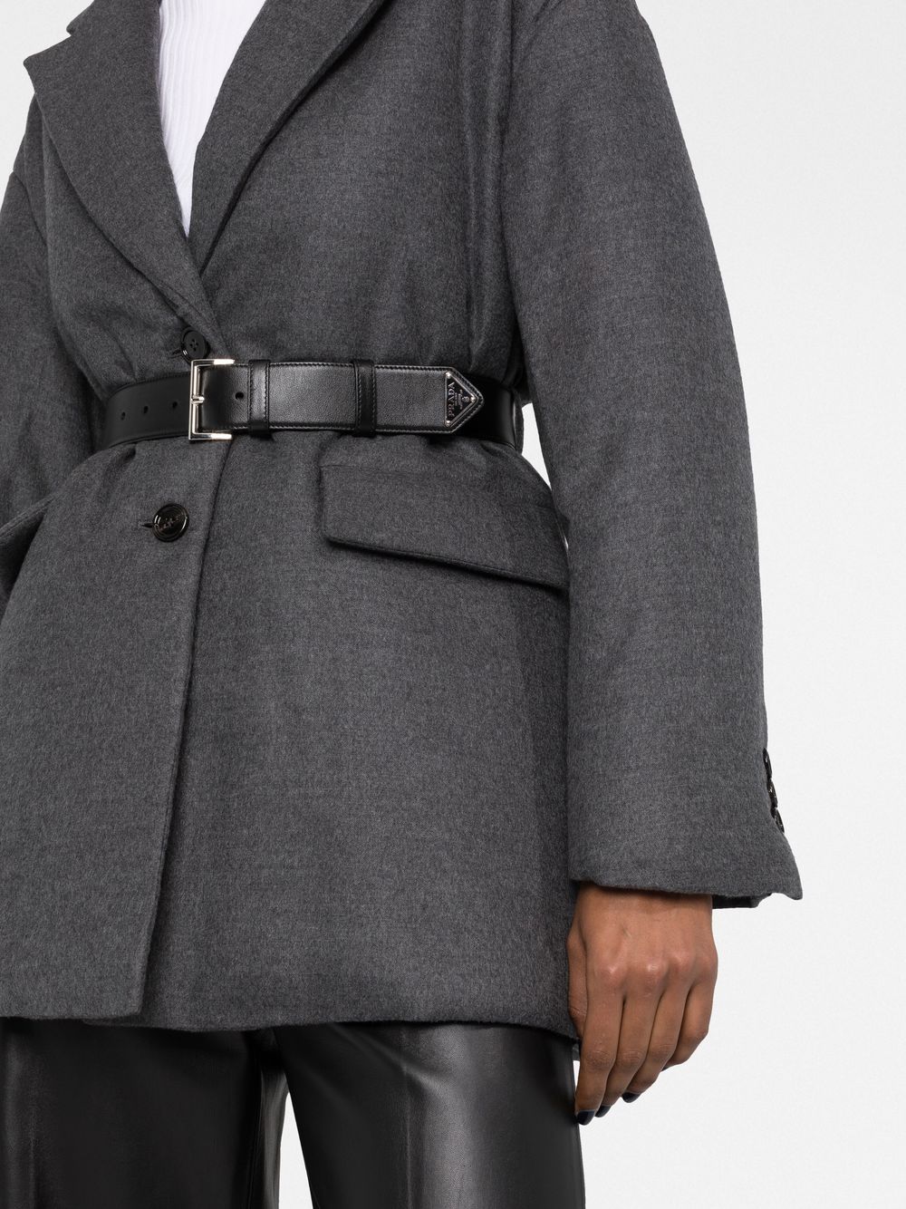 Prada belted single-breasted blazer