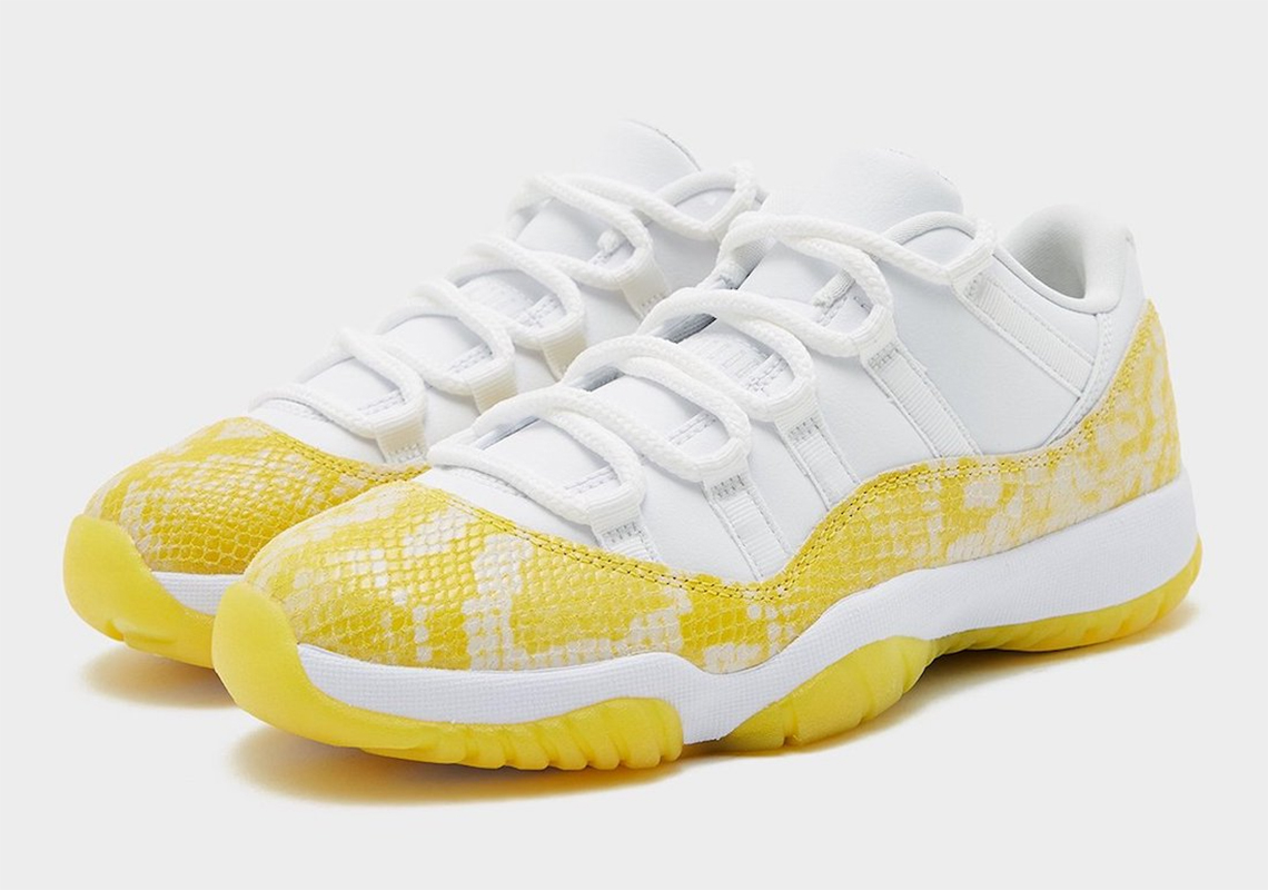 Best  Air Jordan 11 Low  Yellow Snakeskin  AH7860-107
