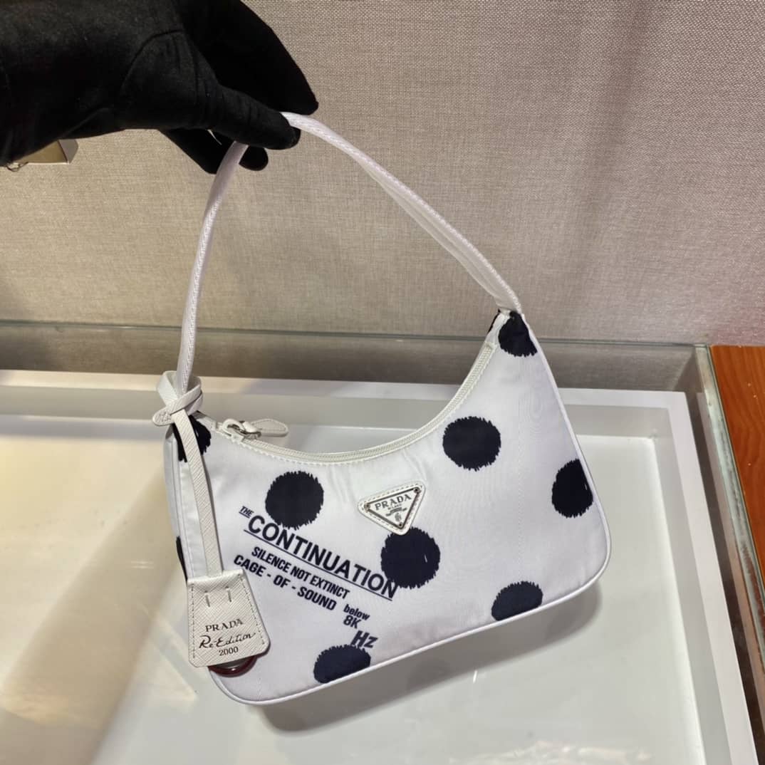 Prada Satin Re-Edition 2000 Crystal Mini Hobo