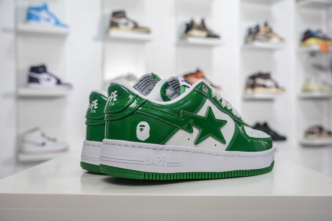 A Bathing Ape Bape Sta Low Green