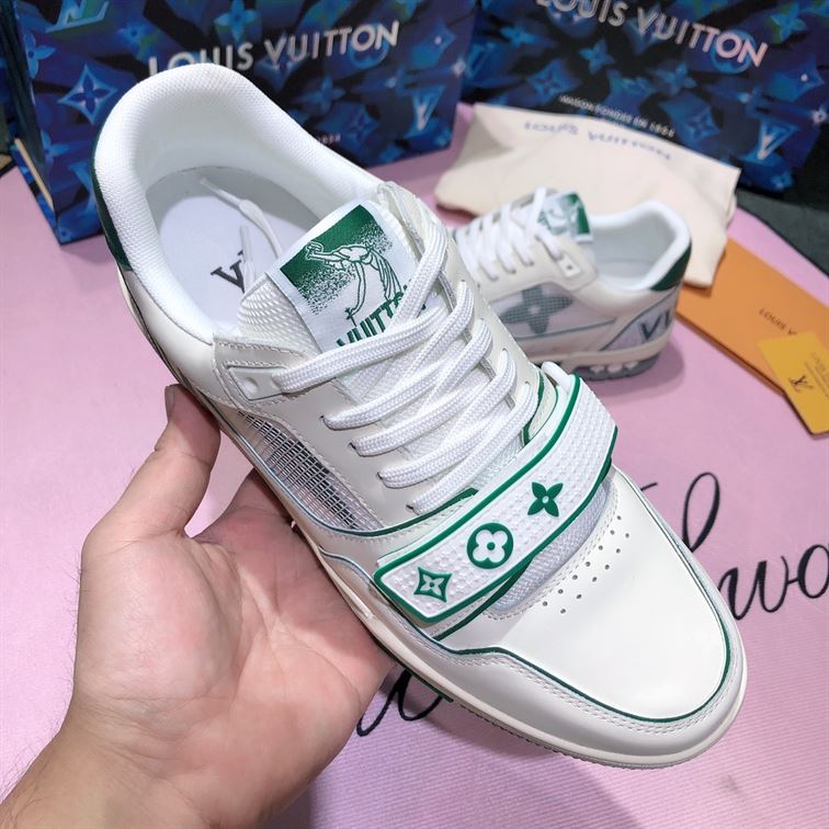 LOUIS VUITTON TRAINER GREEN MESH   LVS017