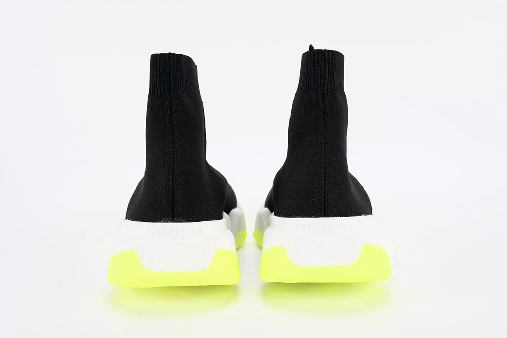 Balenciaga Speed 2LT BLACK/WHITE/FLUORESCENT GEEN