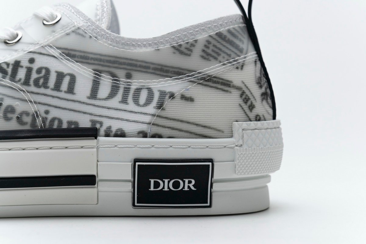 Converse Dupes Dior B23 Oblique Transparency Low H565 White Black