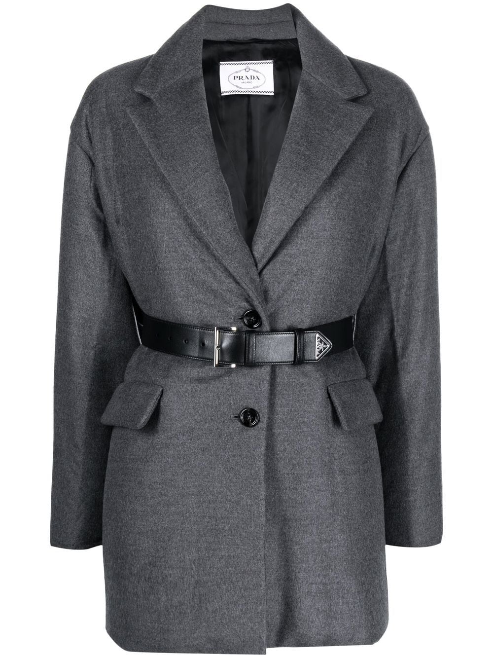 Prada belted single-breasted blazer