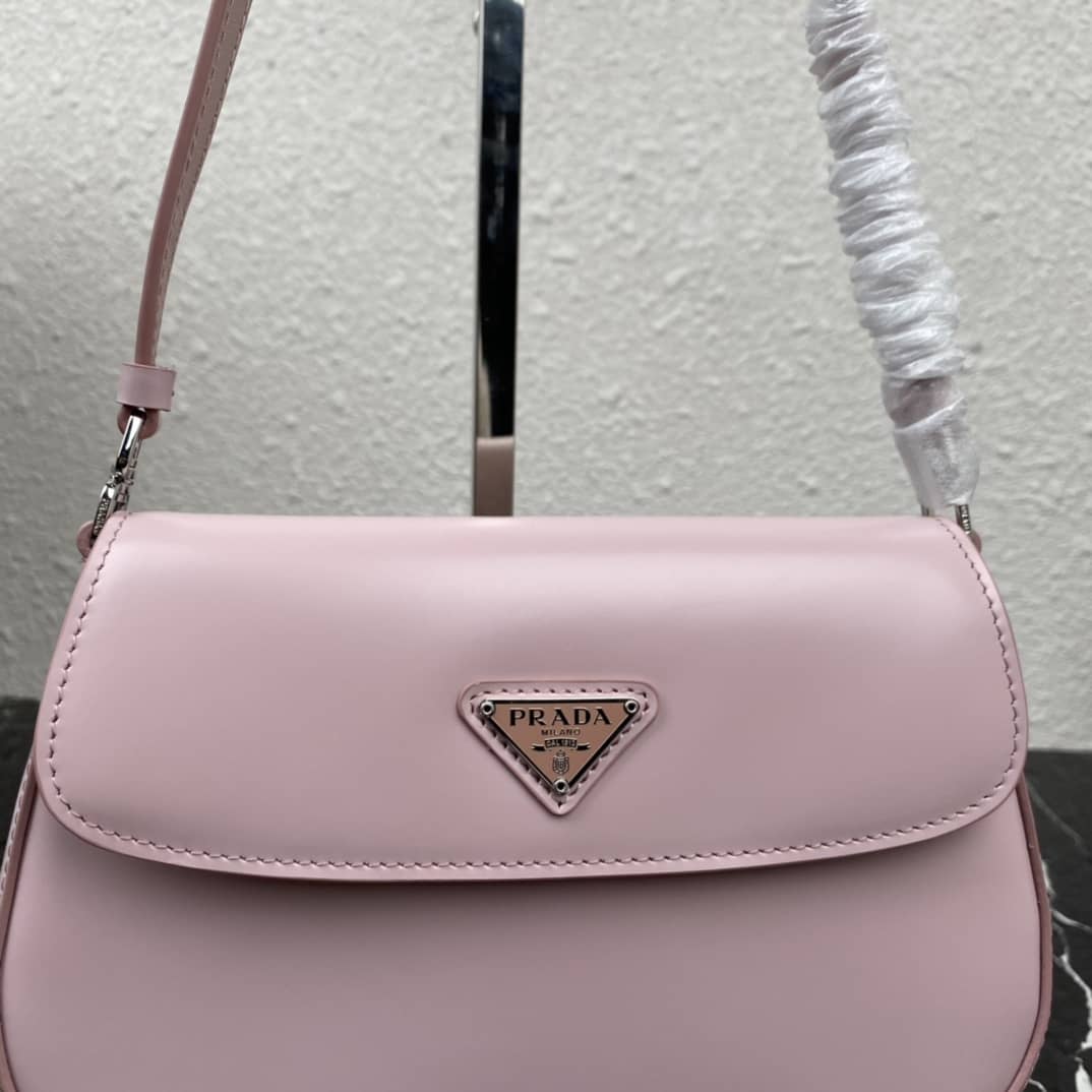 Prada Cleo Bag Dupe Brushed Leather Flap Replica Shoulder Bag