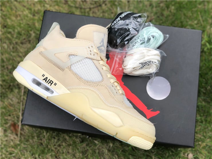 Jordan 4 Retro Off-White Sail Extended Size