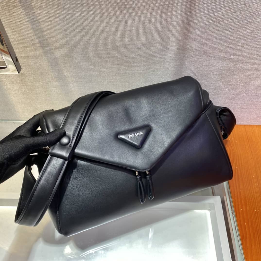 Prada Padded Nappa Leather Signaux Replica Bag