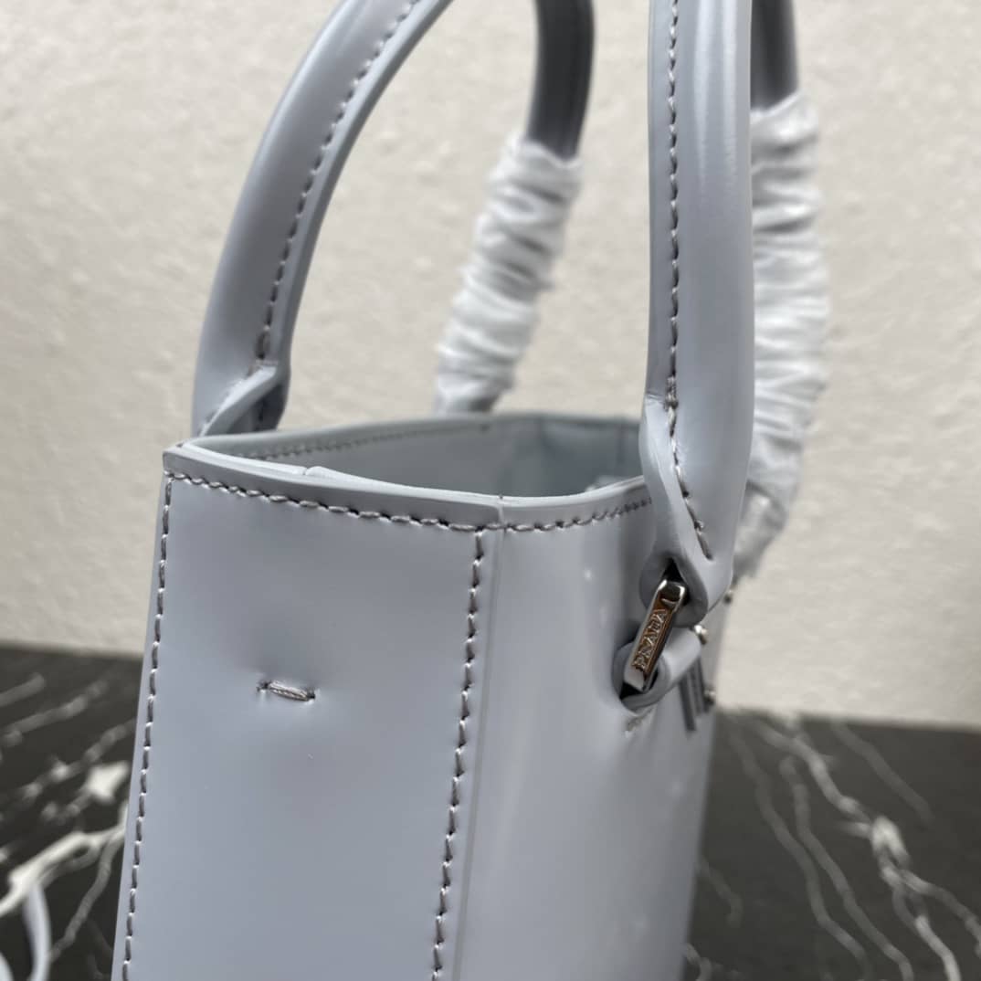 Prada Raffia Tote Dupe Small Brushed Leather Replica Tote