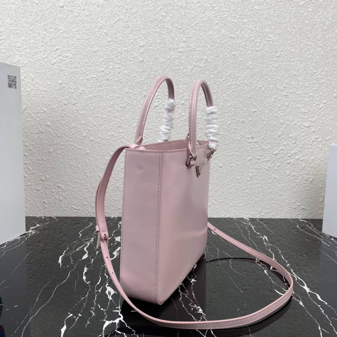 Prada Raffia Tote Dupe Womens Brushed Leather Replica Tote