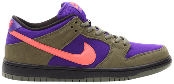 Dunk Low Pro SB  Medium Olive Atomic Red  304292-265