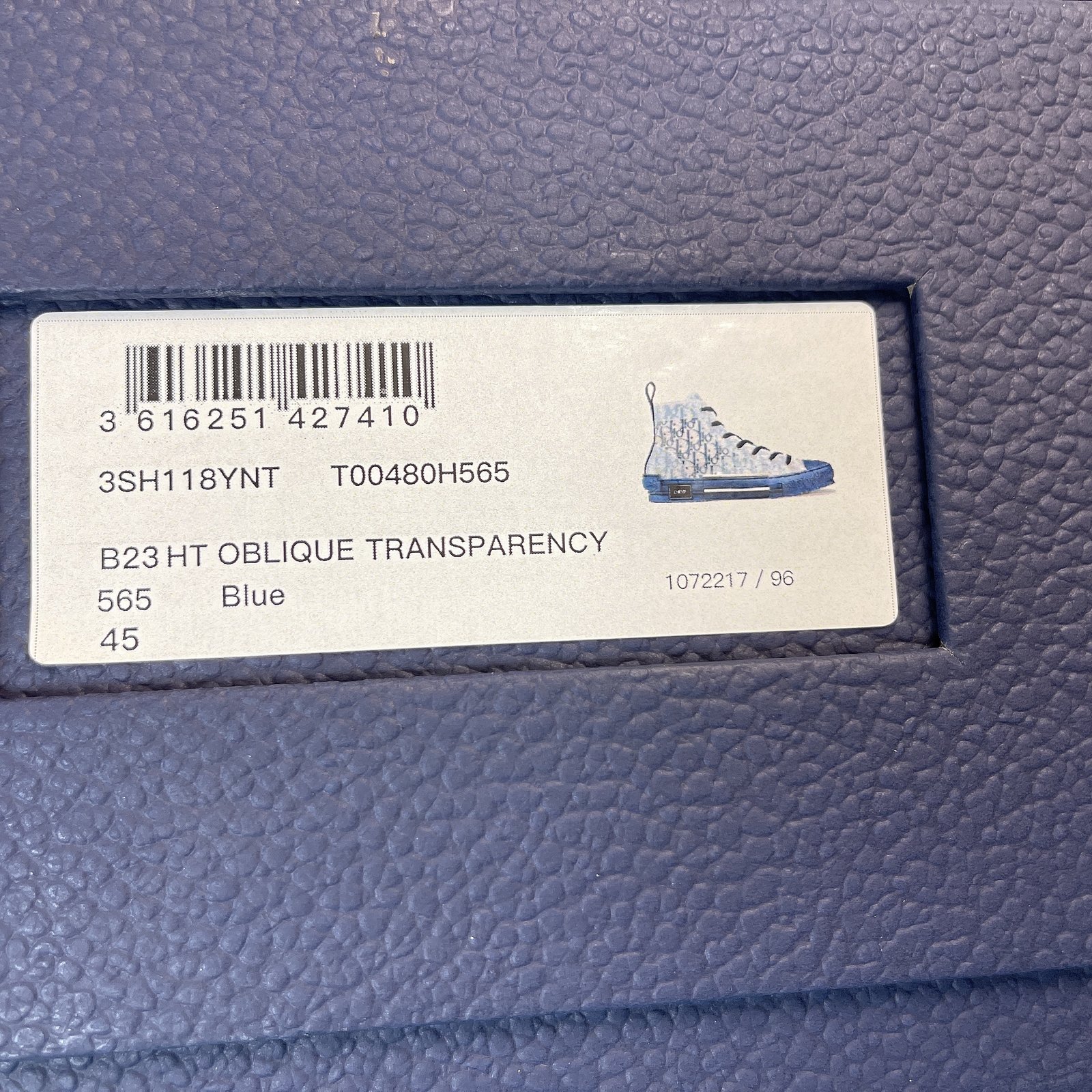 Dior B23 High Top Sneaker 25