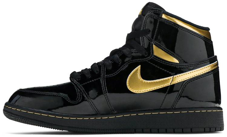 Air Jordan 1 Retro High OG GS  Black Metallic Gold  575441-032
