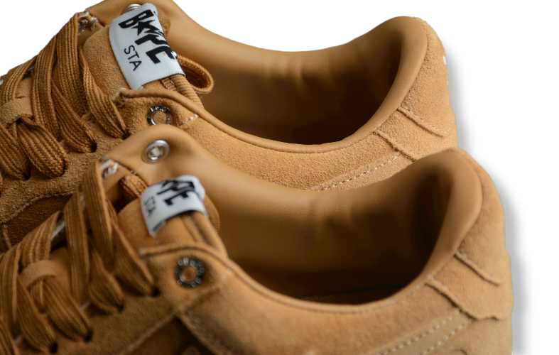A Bathing Ape Bape Sta Beige Suede