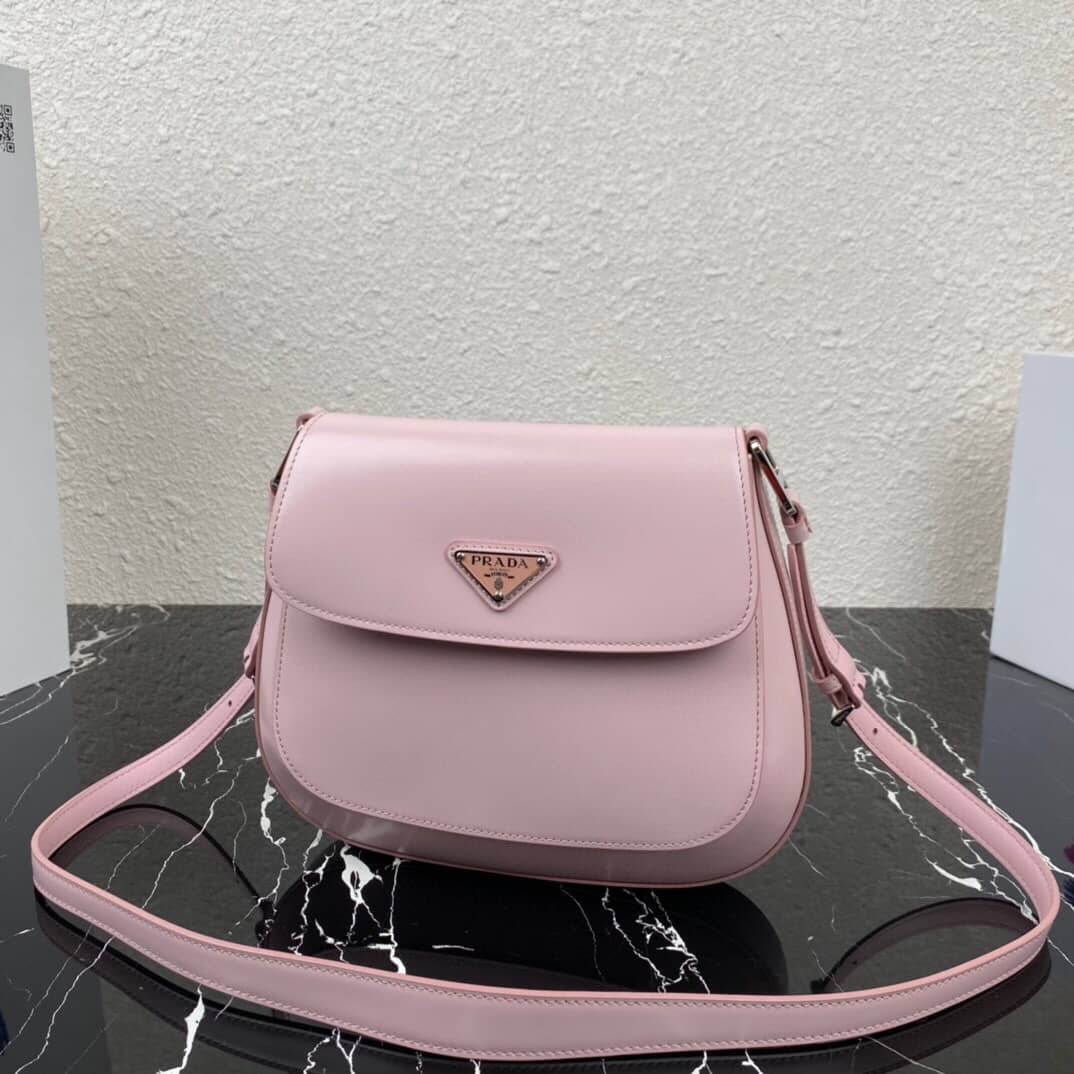 Prada Cleo Bag Dupe Brushed Leather Flap Shoulder Bag
