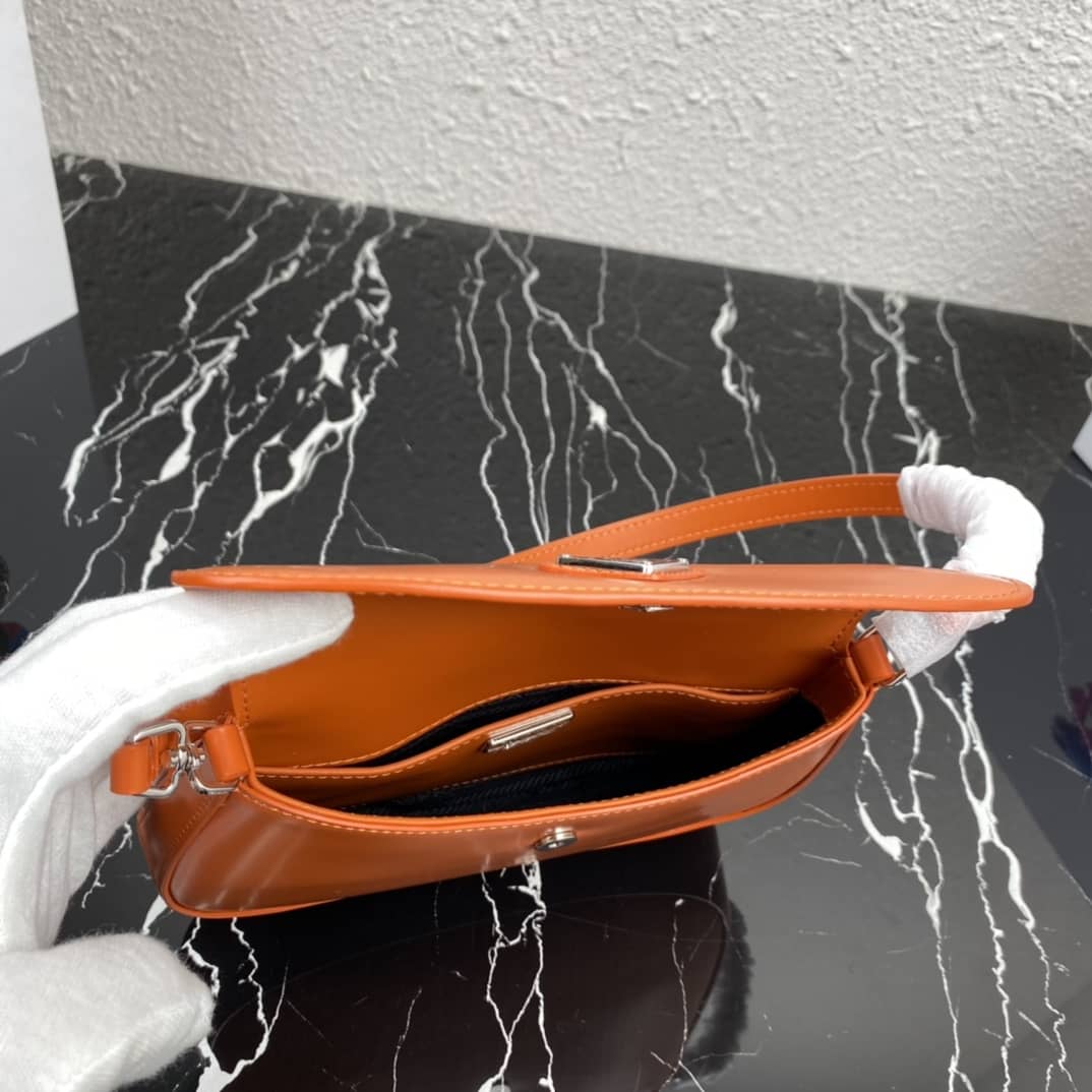 Prada Cleo Bag Dupe Brushed Leather Flap Replica Shoulder Bag