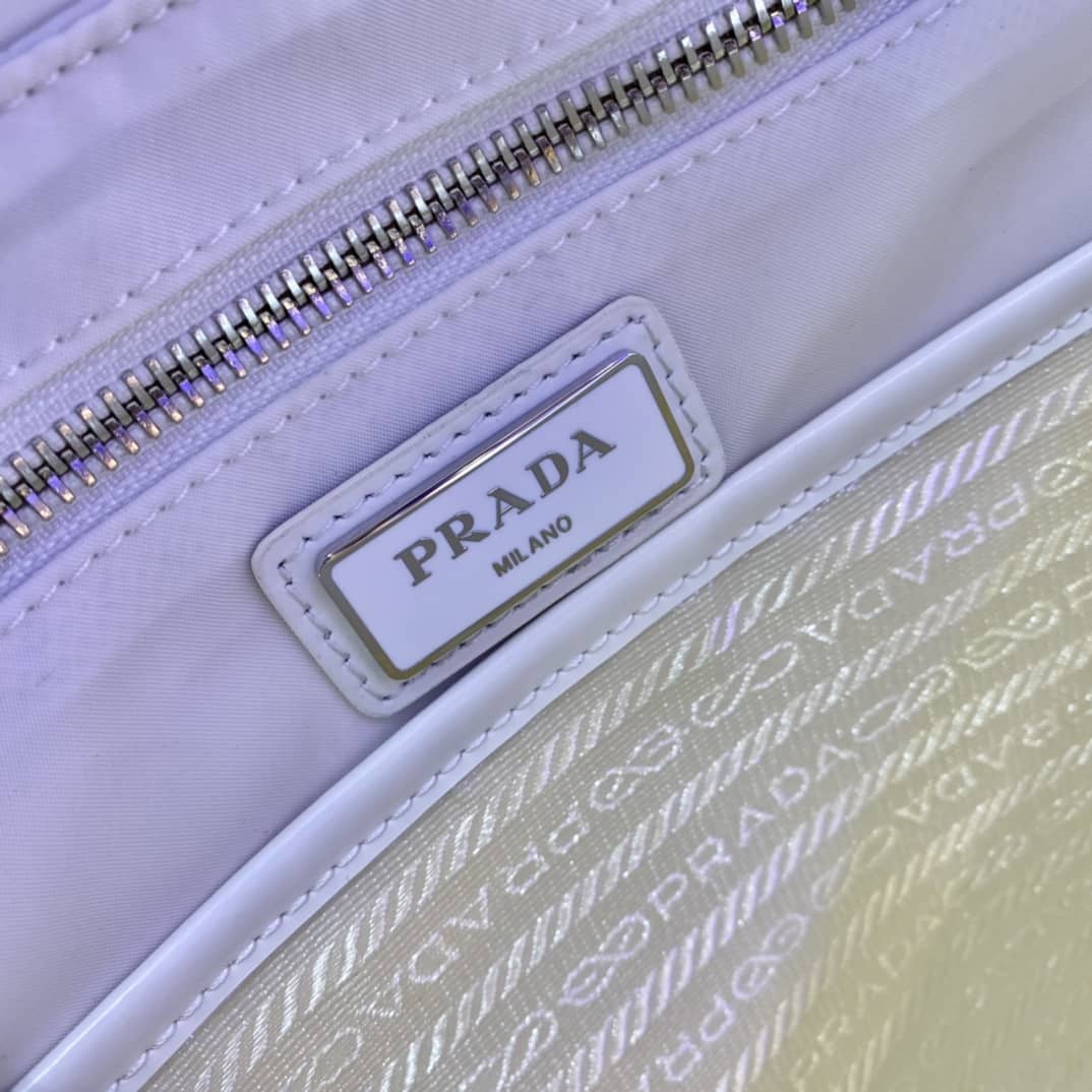 Prada Signaux Nylon Leather Replica Hobo Bag